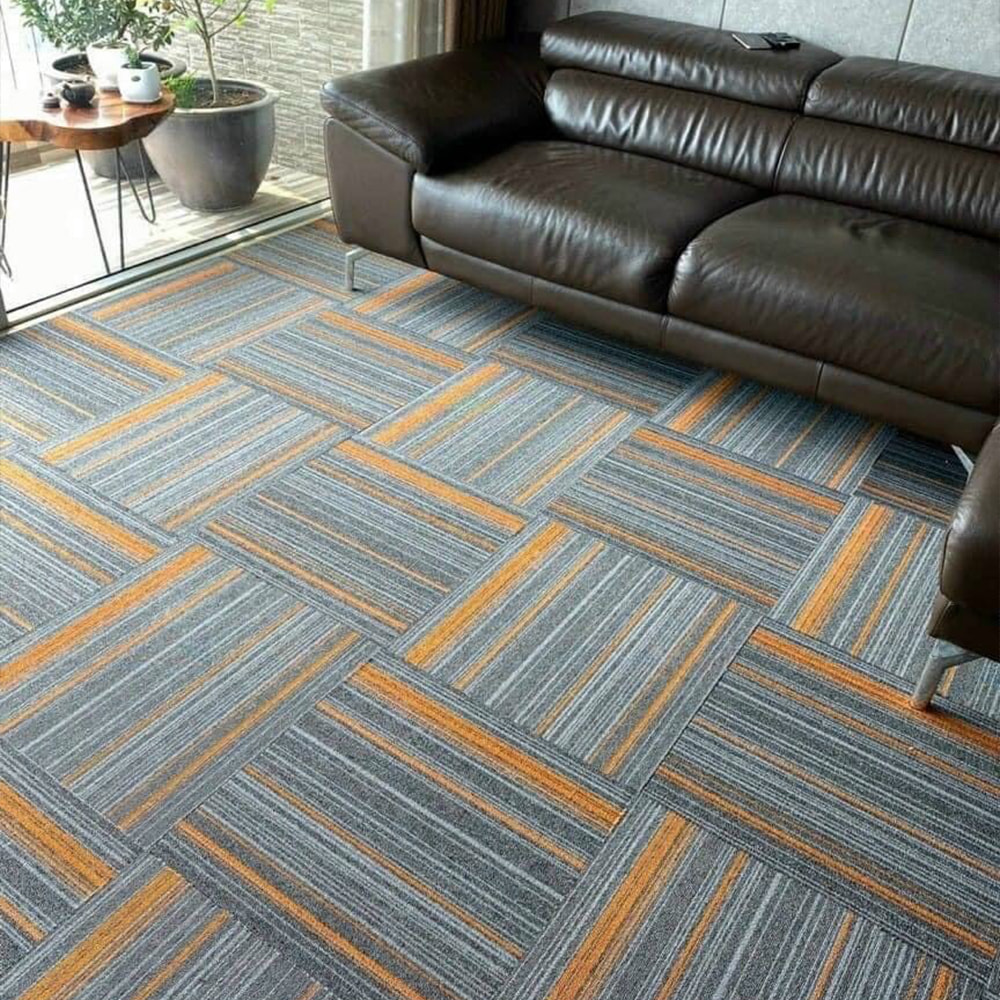 Thảm trải sàn Roma 07 vân xám cam