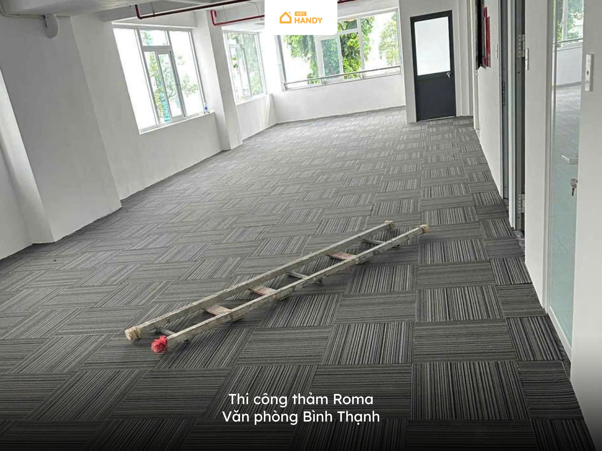 Thi công thảm Roma Văn phòng Bình Thạnh