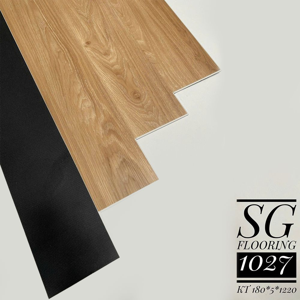 Sàn nhựa hèm khóa SPC cao cấp SGS 1027 + 5mm đế